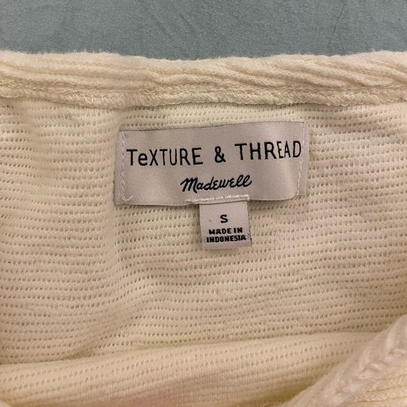Madewell Texture & Thread shirred sleeve top - Picture 3 of 3